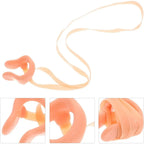 Swimming Nose Clip With String Latex Comfortable For Kids and Adults Pink