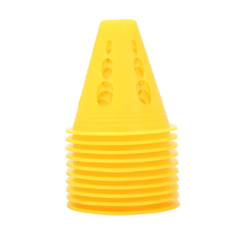 Sports Cones, 10 Pack Sports Cones Training Cones Traffic Cones Roller Skating Obstacle Training Agility Marker Cones 24BD