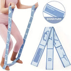 Yoga Stretching Belt Dance Stretching Band Elastic Yoga Resistance Bands Home Pilates Exercise Pull Strap Belt Fitness Sport