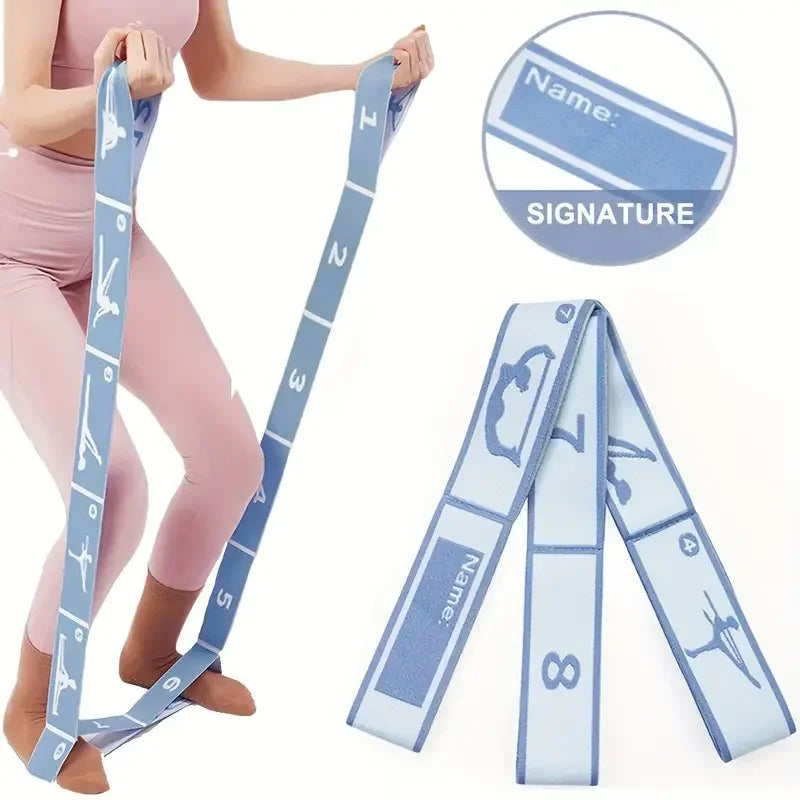Yoga Stretching Belt Dance Stretching Band Elastic Yoga Resistance Bands Home Pilates Exercise Pull Strap Belt Fitness Sport