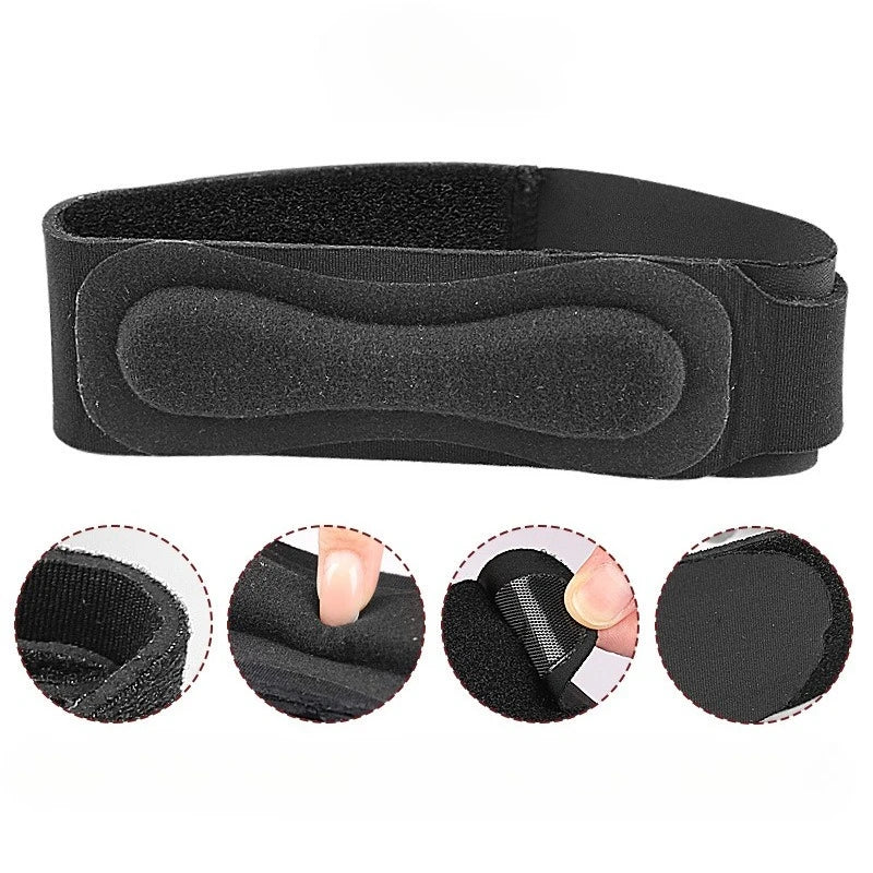 Adjustable U Type Loop Compression Shock Absorption Single Circle Sports Knee Pad Patella Band Elbow Knee Protection for Running