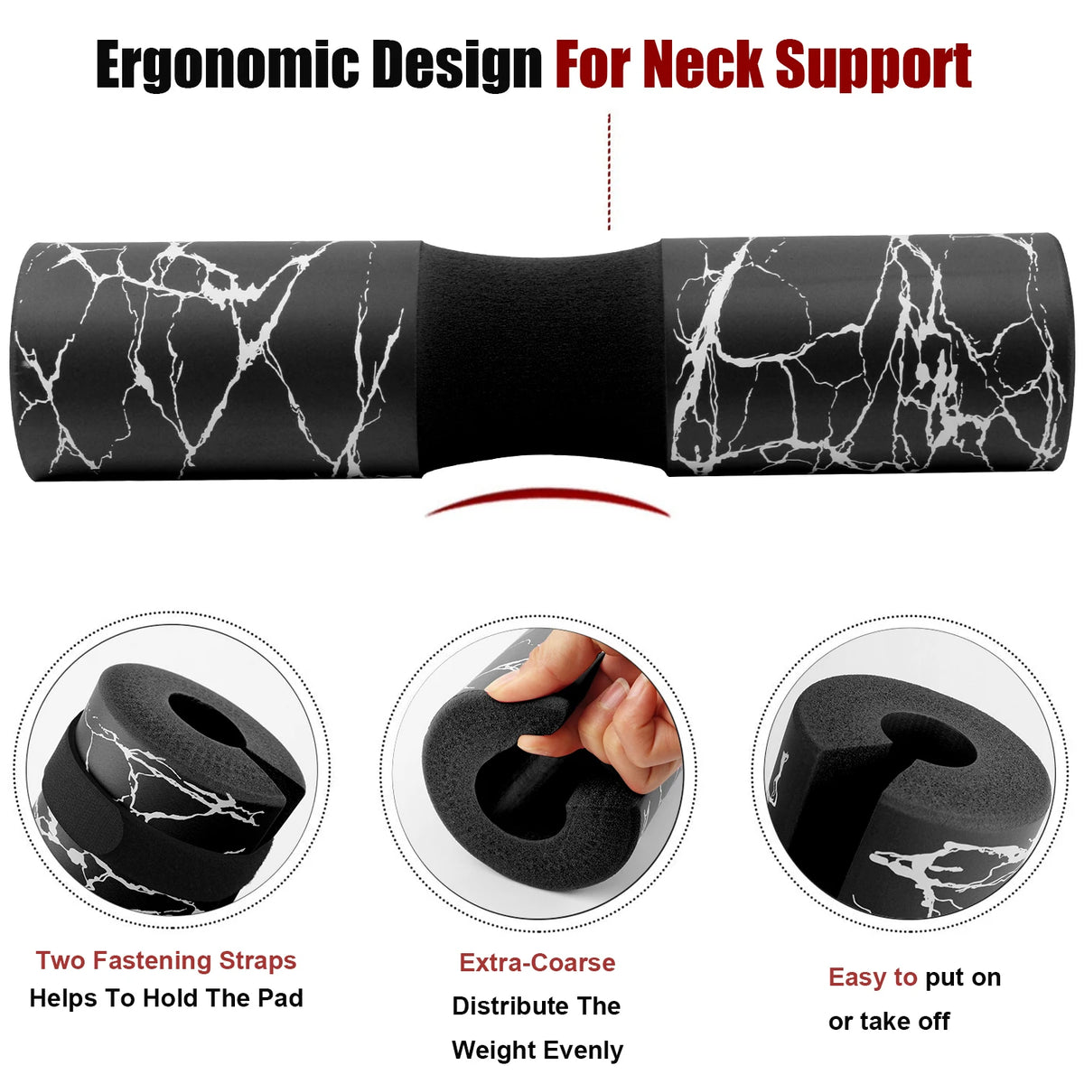 1PC/1pair Squat Pad Barbell Pad for Squats Lunges Hip Thrust , Neck Shoulder Protective Pad Support Foam Sponge Bar Pad