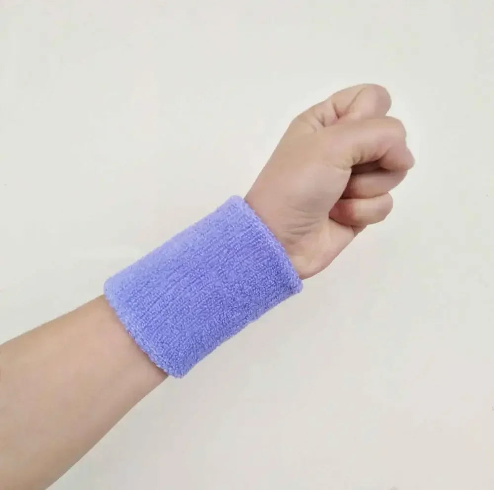 L XL Wristband Sport Sweatband Hand Band Sweat Wrist Support Brace Wrap Guards for Gym Volleyball Basketball Tennis Wrist Band