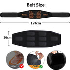 Abdominal Muscle Toner EMS Muscle Stimulator Electric Toning Belt Waist Trainer USB Recharge Body Weight Loss Fitness Massager