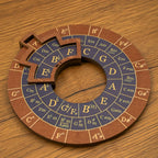 Circle of Fifths Wooden Melody Tool, Music Theory Chord & Scale Disk, Turntable for Learning, Teaching & Practice