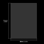500 Counts Clear Soft Card Sleeves 2.5" x 3.5" Trading Collect Sleeve Fit For Photo Standard Baseball Football Sports Game Cards