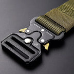 Tactical Quick Release Belt for Men Military Style Nylon Waistband Durable Breathable Adjustable Heavy Duty Work Hiking Outdoor