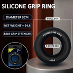 Silicone Hand Trainer Finger Gripper Ring Hand Power Gripper Ring Stress Relief Gym Home Workout Exercise Fitness Equipment