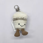 Golf Ball Plush Keychain, Marshmallow Keychain, Volleyball Plush Toy, Rabbit, Xue Long Plush  Bag Charms