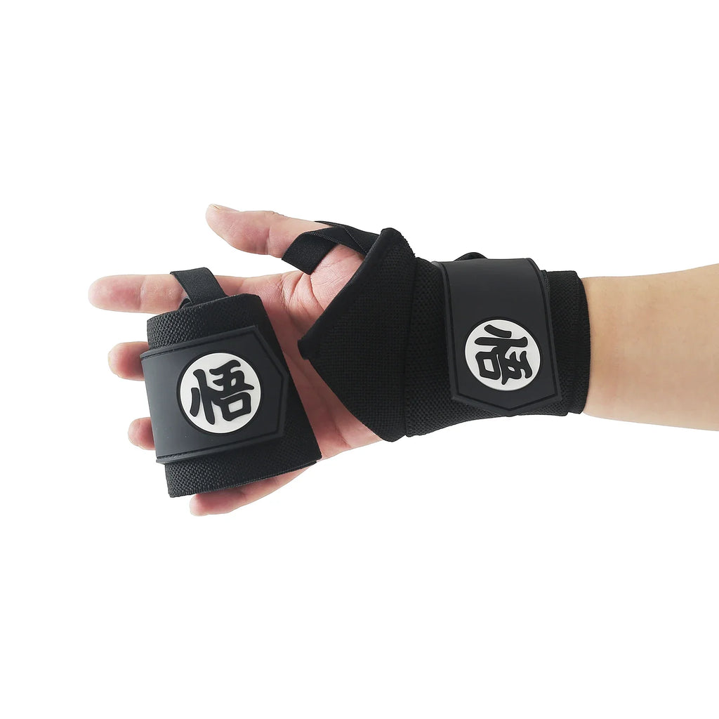 Gym Anime Sports Weight Lifting Wrist Wraps,Berserk Wristband Support , Heavy Duty Training Lifting Straps, Powerlifting
