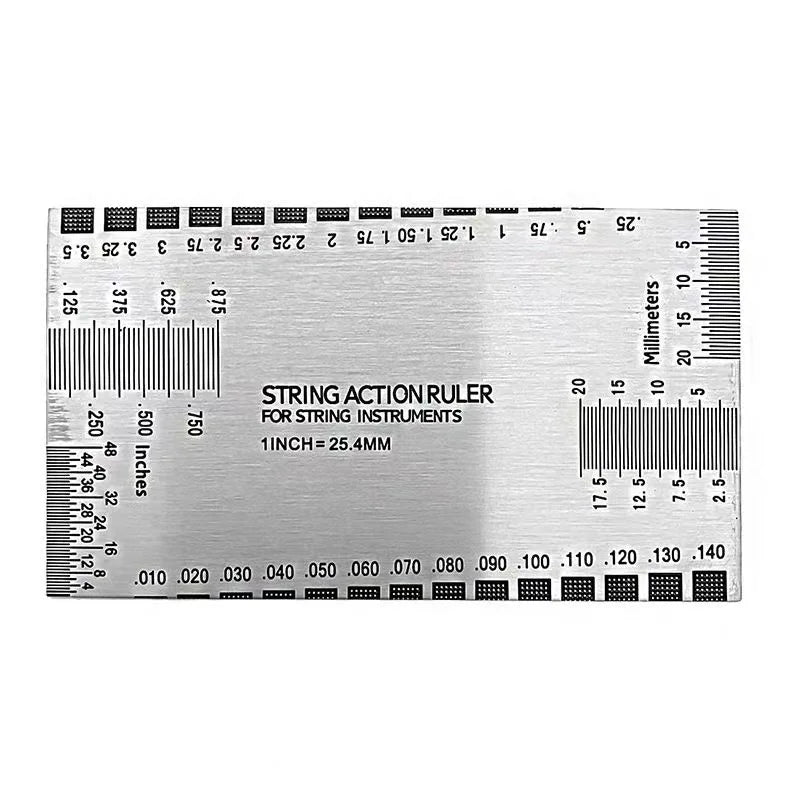 Miwayer Precision String Action Ruler – Professional Luthier Measuring Tool for Guitar, Ukulele, Bass, Banjo & Mandolin