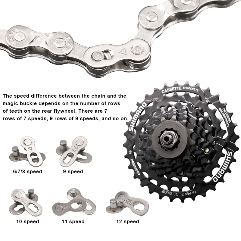 Bicycle Chain Repair Tool Set Chain Connector Quick Link Lock For 6/7/8/9/10/11/12 Speed MTB Road Bike Joint Magic Buckle Master