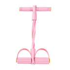 6 Tubes Natural Rubber Pedal Resistance Bands with Handles Multifunctional Yoga Pedal Puller Elastic Tension Rope Full Body Slimming Stretching Trainer Fitness Exercise Equipment for Abdomen Waist Arm Leg Home Gym Yoga Workou