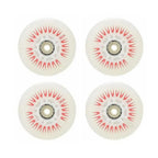 4pcs Flash Inline Skate Wheels 90a LED Lighting Skating Wheels 68/72/76//80mm Speed Skates Rock Fancy Roller Skates PU Tyres