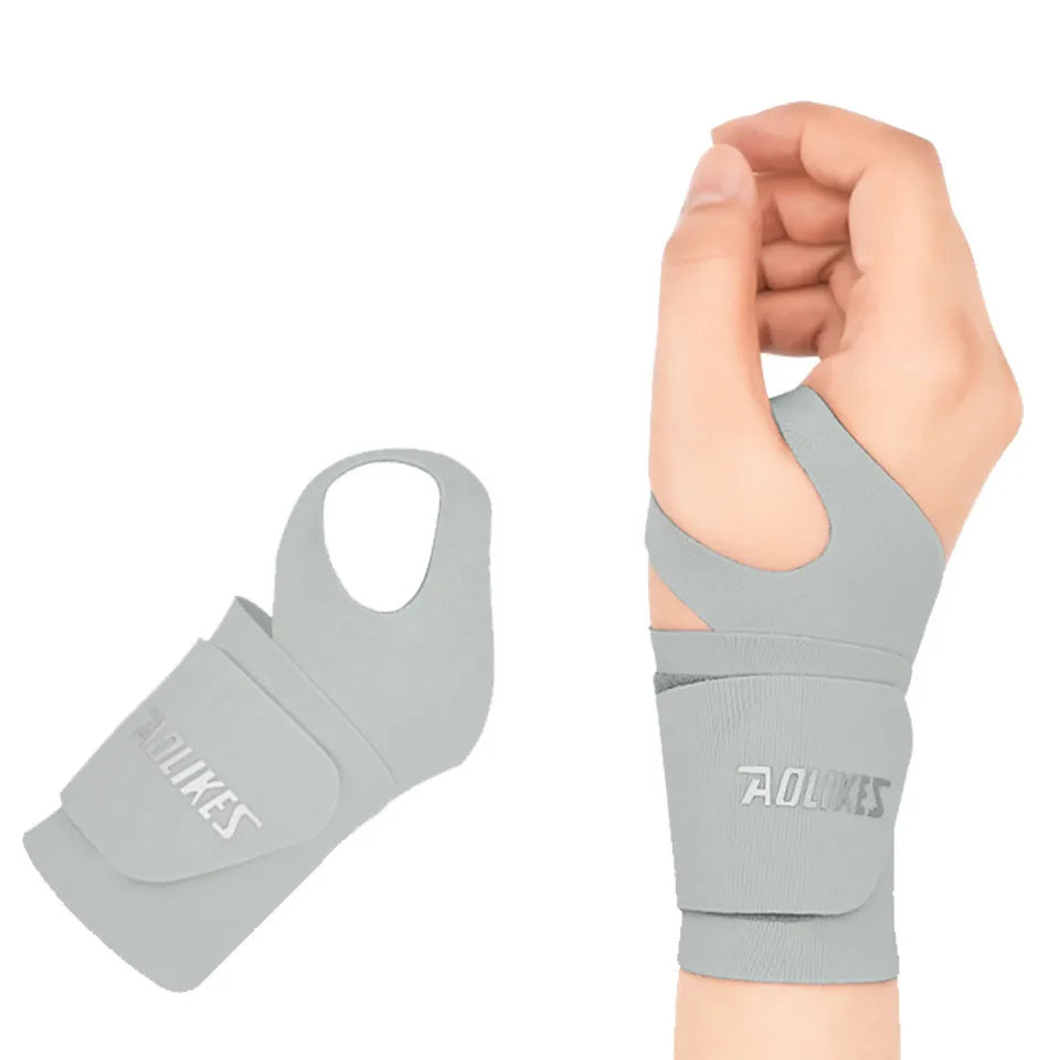 AOLIKES Ultra Thin and Soft Wrist Brace Wrist Wraps for Men and Women, Adjustable Wrist Support for Basketball Tennis Badminton