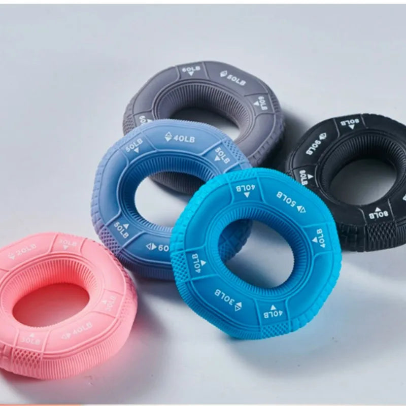 Silicone Finger Gripper Ring Hand Muscle Strengthener Ring Wrist Finger Trainer Exercise Carpal Expander Workout Fitness Device