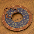 Wooden Melody Tool Round Circle of Fifths Wheel Melody Chord Tool Music Transpose Accessories For Musicians Beginners Songwriter