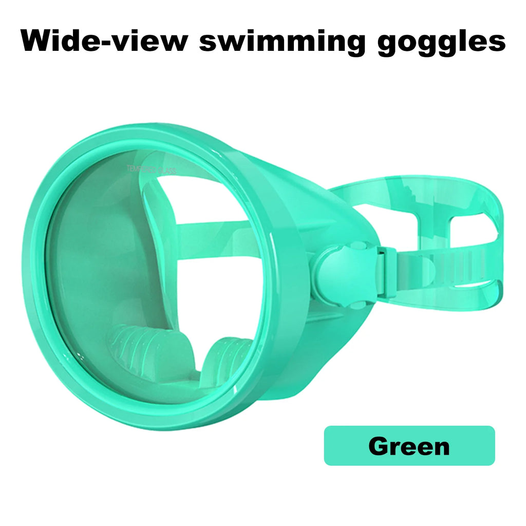 Full-Face Snorkeling Mask Waterproof & Fog-Free 180° Vision Fisherman's Oval Diving Goggles for Adults Summer Swim Island Travel
