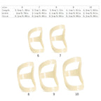 5Pcs Oval Finger Splints Finger Support Brace for Thumb, Index,Middles Finger