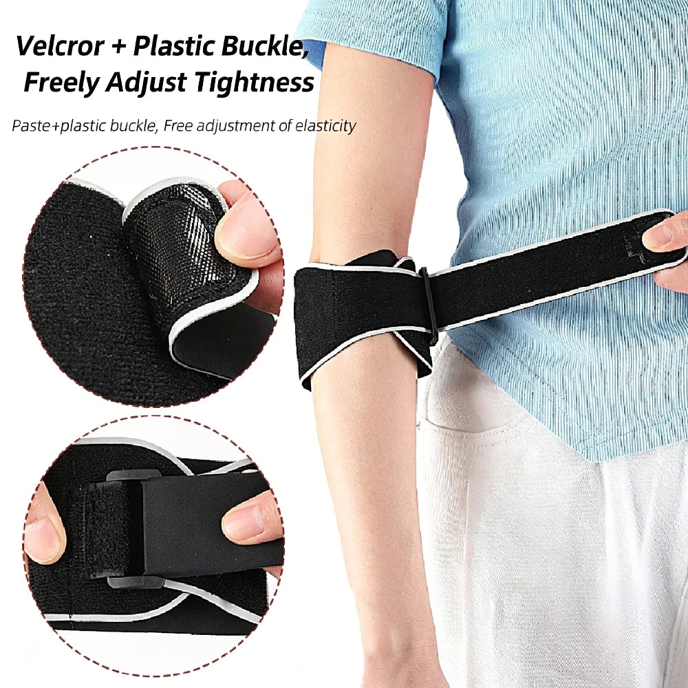 1PCS Tennis Golfer Elbow Brace for Men Women,Adjustable Forearm Support with Pad, Compression Elbow Guard for Weightlifting Gym