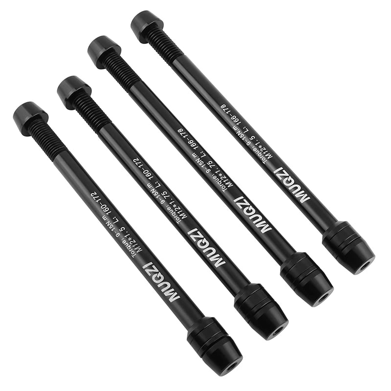 AL 7075 Bike Trainer Thru Axle M12x1.0/1.5/1.75mm Aluminum Alloy MTB Mountain Road Bicycle Wheel Hub Thread Spindle