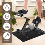 Non-Slip Noise Cancelling Exercise Mat Heavy Duty Floor Protector for Treadmill Bike & Gym Equipment