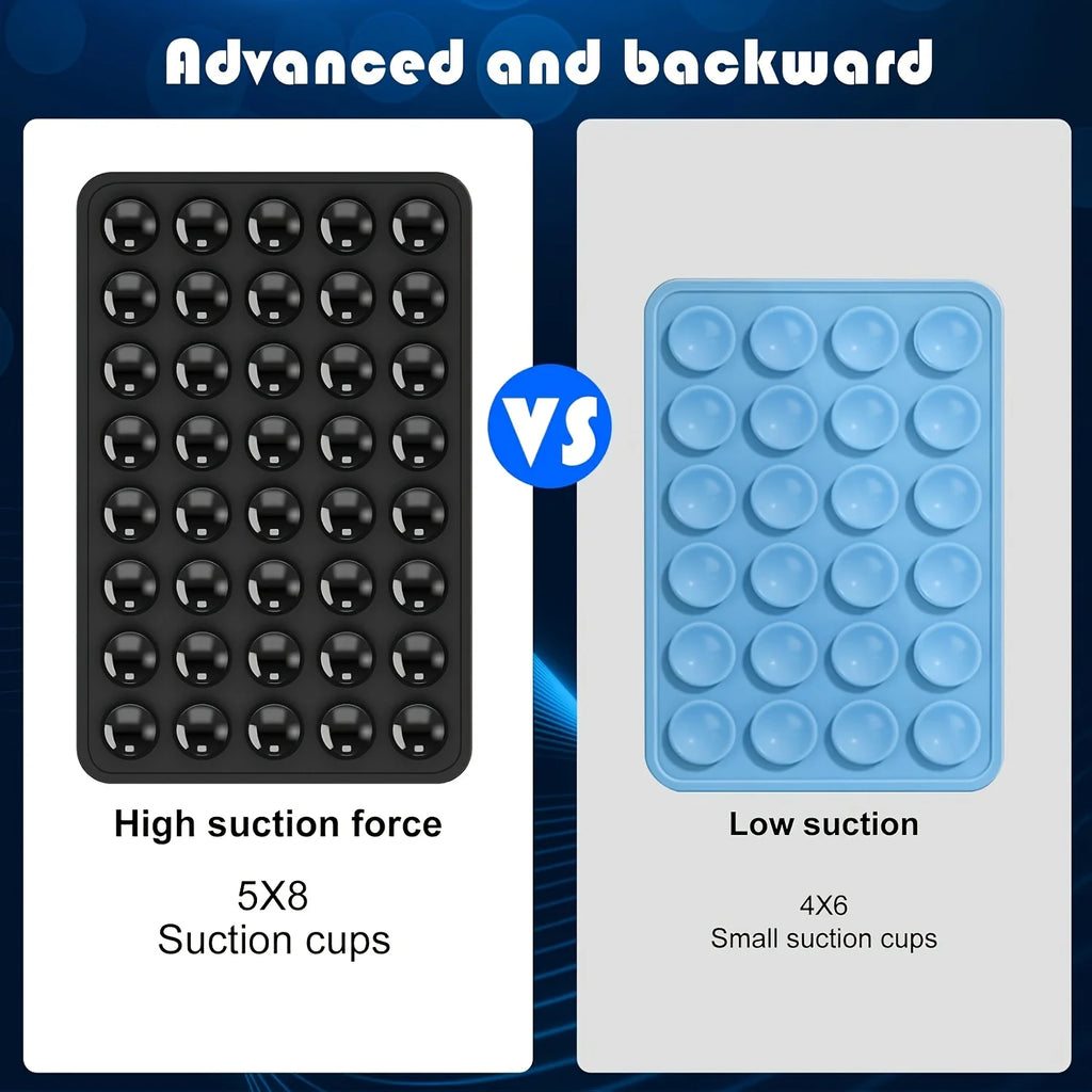 2pcs Double-Sided Silicone Suction Cup Phone Stand for Iphone  Android  Adjustable Angle for Makeup Fitness Yoga Binge-Watching