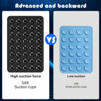2pcs Double-Sided Silicone Suction Cup Phone Stand for Iphone  Android  Adjustable Angle for Makeup Fitness Yoga Binge-Watching