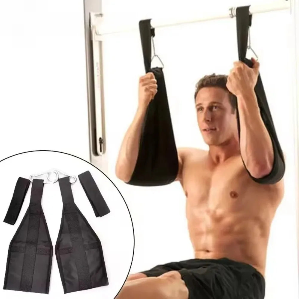Heavy Duty Fitness AB Sling Straps Suspension Pair Rip-Resistant for Pull up Bar Hanging Leg Raiser Home Gym Equipment
