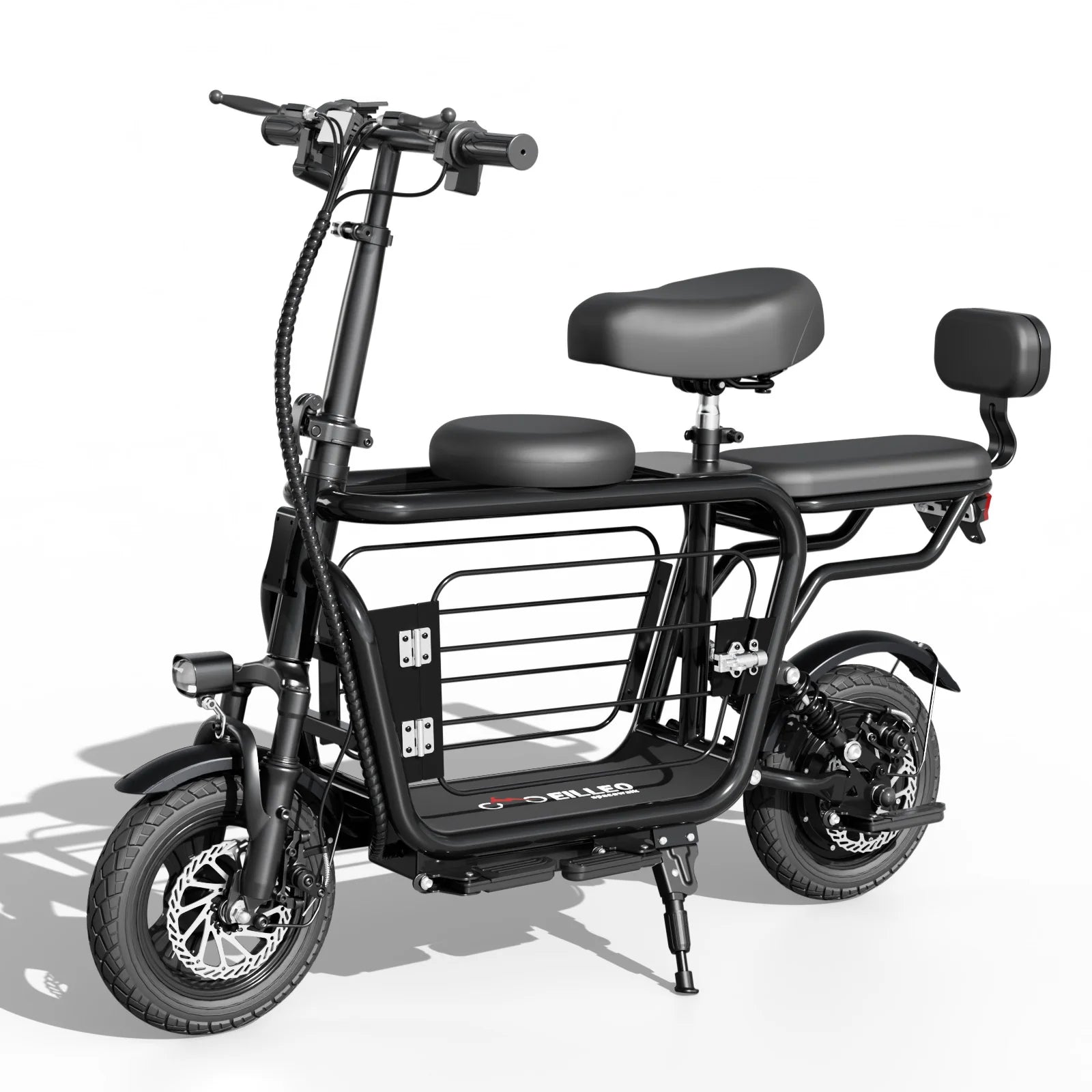 Eilleo Spacewalk 48V Electric Scooter for Adults with Large Pet Basket 750W Motor,18.75MPH Foldable Commuter E-Scooter with Seat