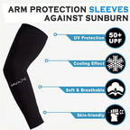 Ice Silk Sports Arm Sleeves for Outdoor Cycling Running Fitness UV Protection Breathable Sunshade Cooling Summer Arm Covers