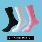 1/3 Pairs Professional Men's Basketball Socks with Thick Towel Bottom Breathable Sports Socks Men's Long Badminton Socks
