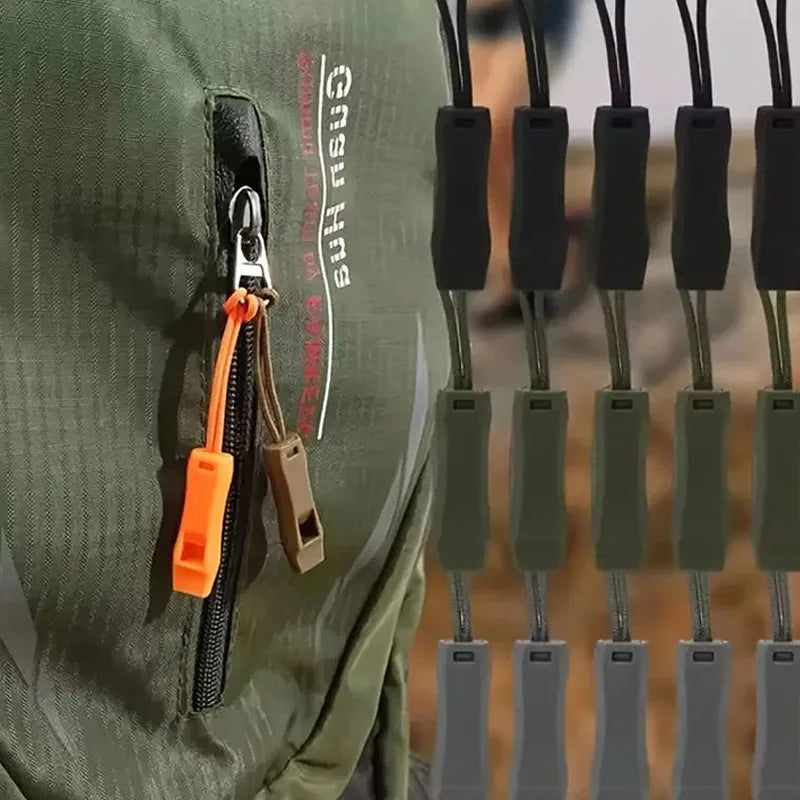 5Pcs Portable Emergency Survival Whistles With Braided Lanyard Outdoor Camping Hiking Safety Signal Whistle Multi Color