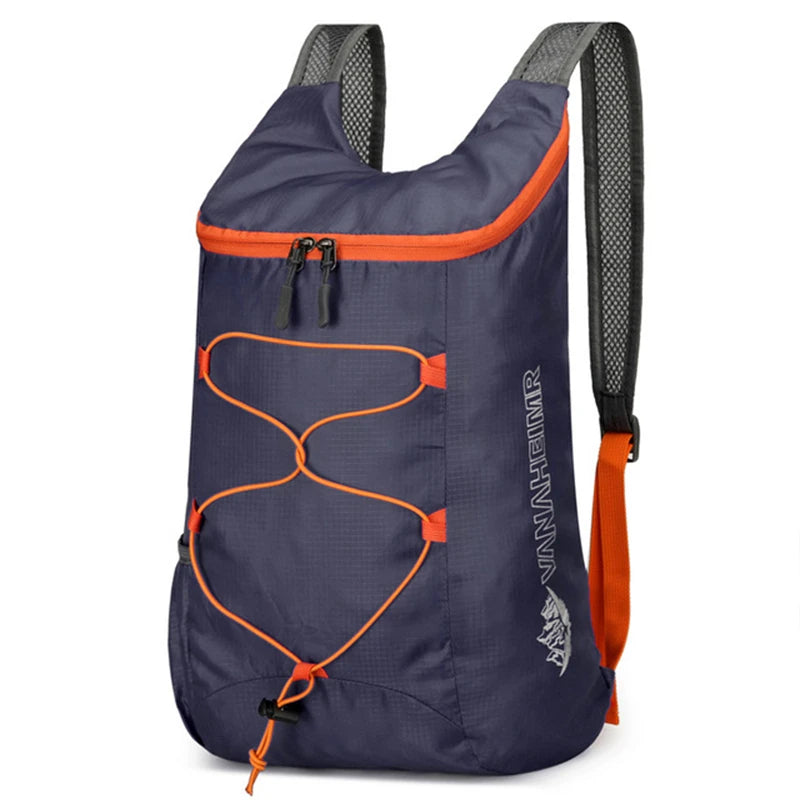 Camping Hiking Multifunctional Outdoor Folding Sports Backpack Ultra Lightweight Carrying Waterproof Nylon Fabric Fitness Bag