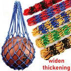 Thick Braided Nylon Sports Ball Carry Net Bag Lightweight Handheld Storage Sack For Football Basketball Volleyball Outdoor Gym