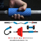 Grip Fat Bar Dumbbell Fat Barbell Grip Thick Bar Grips for Weightlifting Fitness Bar Handle Silicone Non-Slip Protective Pad
