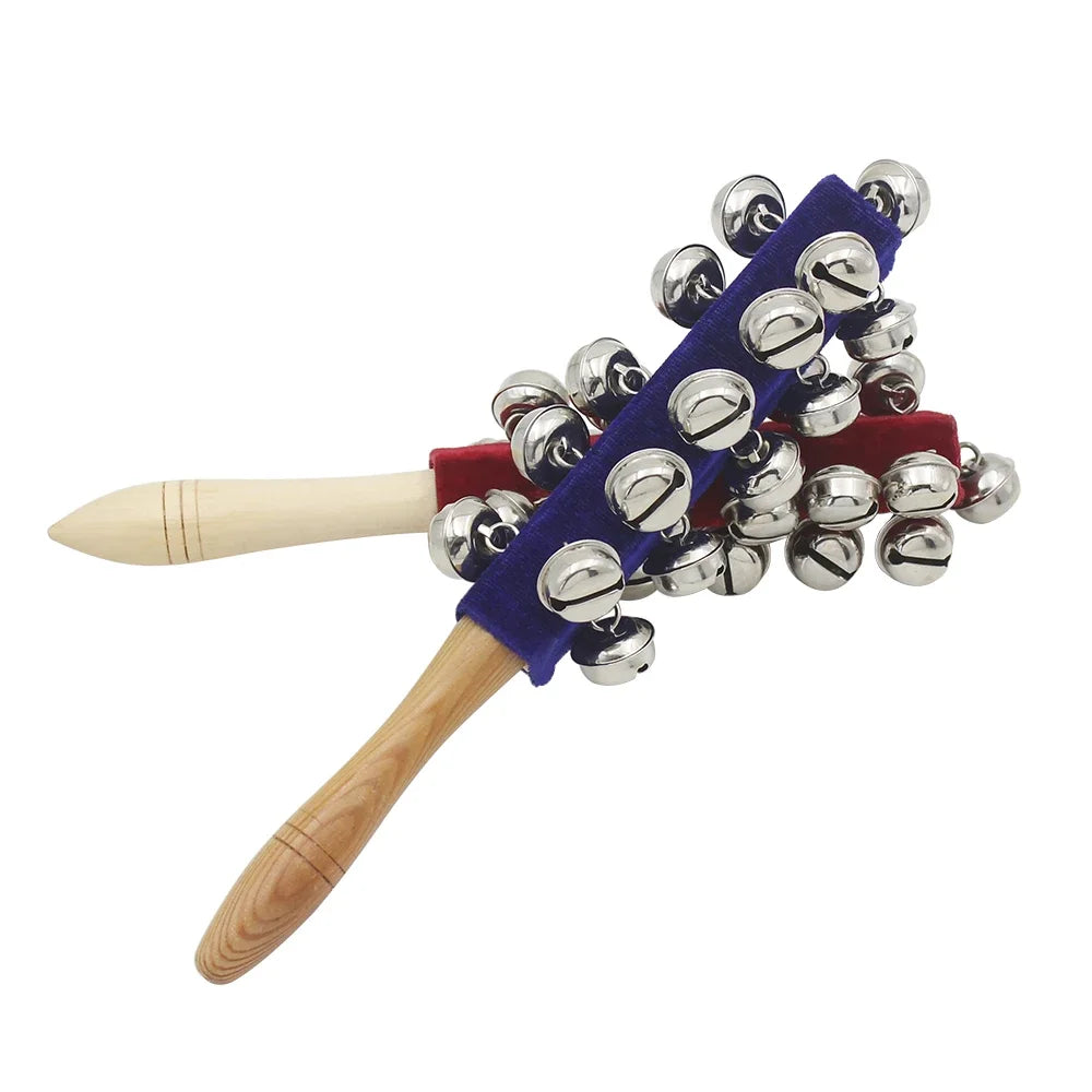Wooden 21 Bell Rod Orff Instruments Toys Early Education Stick Shaker Musical Toy for Children Kids Gifts Percussion Instruments