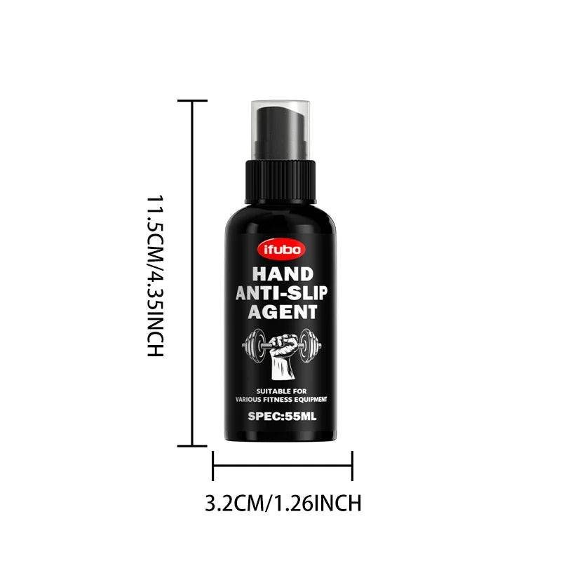 IFUBO 55ML Hand Anti Slip Grip Enhancer Spray Long Lasting Sweat Proof for Golf Badminton Weightlifting Rock Climbing Basketball