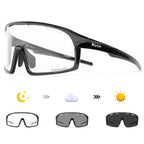 SCVCN Photochromic Cycling Glasses Cycling Sunglasses Bicycle Eyewear Sports MTB Outdoor UV400 Bike Goggles Sunglasses Eyepieces