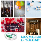 Clear fishing line for outdoor fishing and indoor crafts nylon material transparent color high-strength and low-visibility 656f