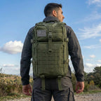 Men 45L Tactical Hiking Backpack Molle Mountaineering Water Resistant Outdoor Camping Trekking Backpacking Bushcraft Travel Rucksack Bug Out Bag Survival Emergency Large Capacity Climbing Cycling Daypack Women Durable Wear Re