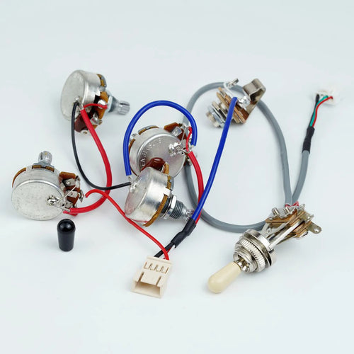 1 Set LP Electric Guitar Pickup Wiring Harness For EPI SG LP Dot ( 1 Toggle Switch + 4 Pots + Jack )