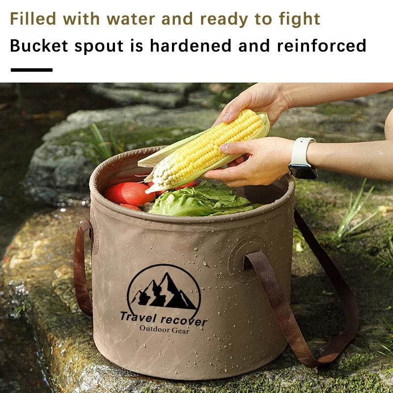 5L/10L/20L Car Folding Bucket Waterproof Foldable Sink Portable Travel Foldable Basin Camping Hiking Fishing Storage Bucket