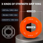 Silicone Hand Trainer Finger Gripper Ring Hand Power Gripper Ring Stress Relief Gym Home Workout Exercise Fitness Equipment