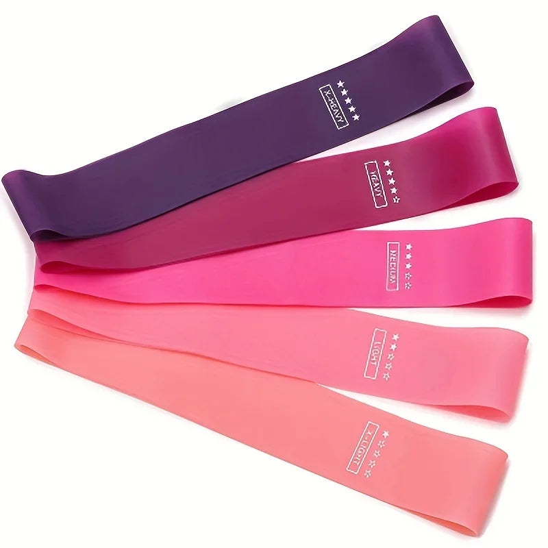 Portable Fitness Workout Equipment Rubber Resistance Bands Yoga Gym Elastic Gum Strength Pilates Crossfit Women Weight Sports