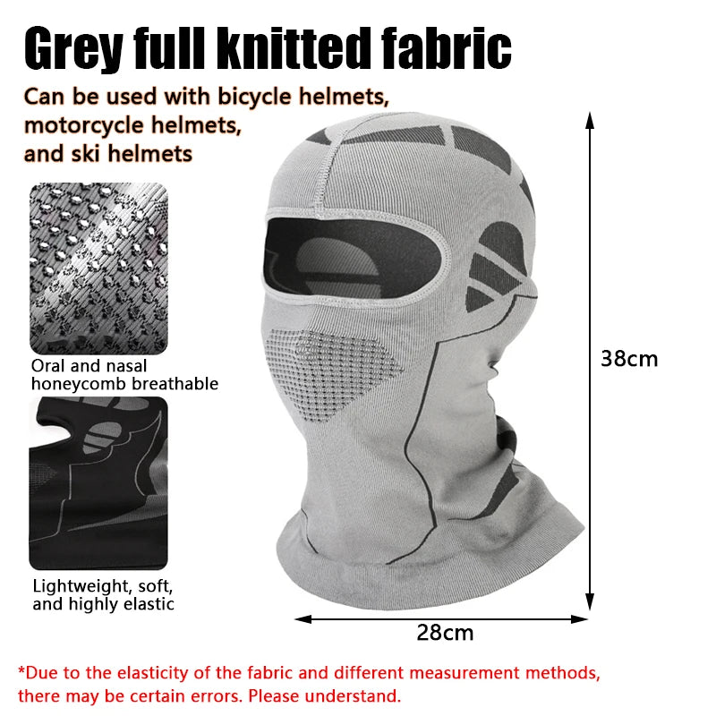 Unisex Riding Windproof Face Mask Cold-Proof Thermal Scarf Winter Ski Hat Full Ski Cycling Hunting Head Neck Cover Helmet Liner