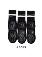 3 Pairs of Yoga Socks, Medium Length Socks, Pure Cotton Anti-Slip Silicone Indoor Fitness Pilates, Women's Sports Socks Wholesal
