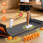 Quiet 3-in-1 Foldable Walking Pad Treadmill with 12% Incline for Home, 12 Preprogrammed HIIT Modes, Supports up to 300 LBS, Smart Treadmill Built with LED Display, Heart Rate Sensor, Bluetooth Speaker & App Connection