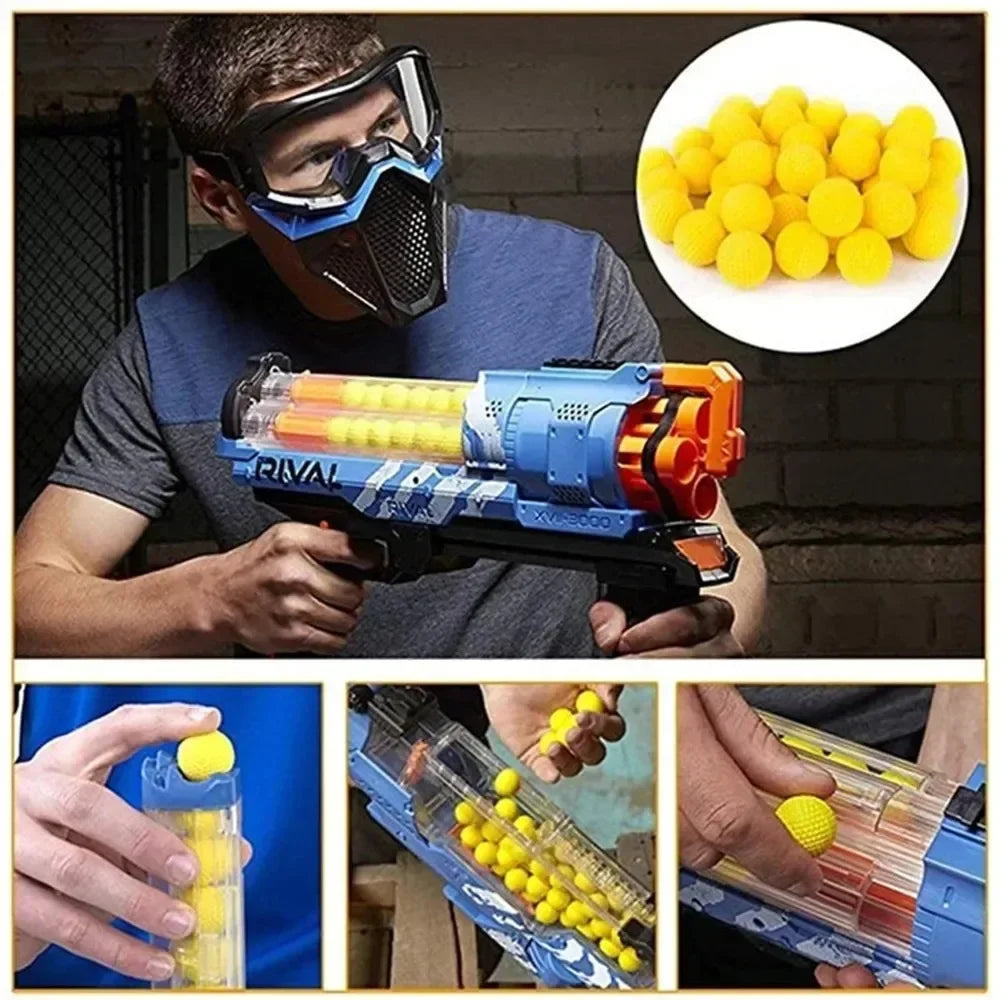 100 WRounds for Nerf Rival Compatible Ammo Bulk Toy Gun Bullets for Rival Nerf Toy Gun Ball Dart for Nerf Rival Apollo Zeus Gun