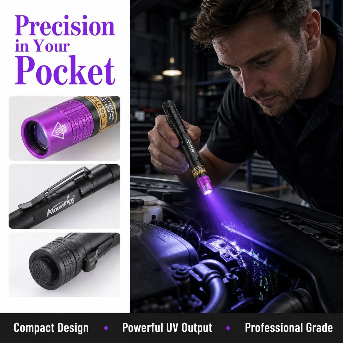 365nm/395nm Mini UV Pen Light Led Flashlight Blacklight Torch Cat Dog Pet Stain Tinea Ink Money Ore Jade Scorpion Detection Lamp